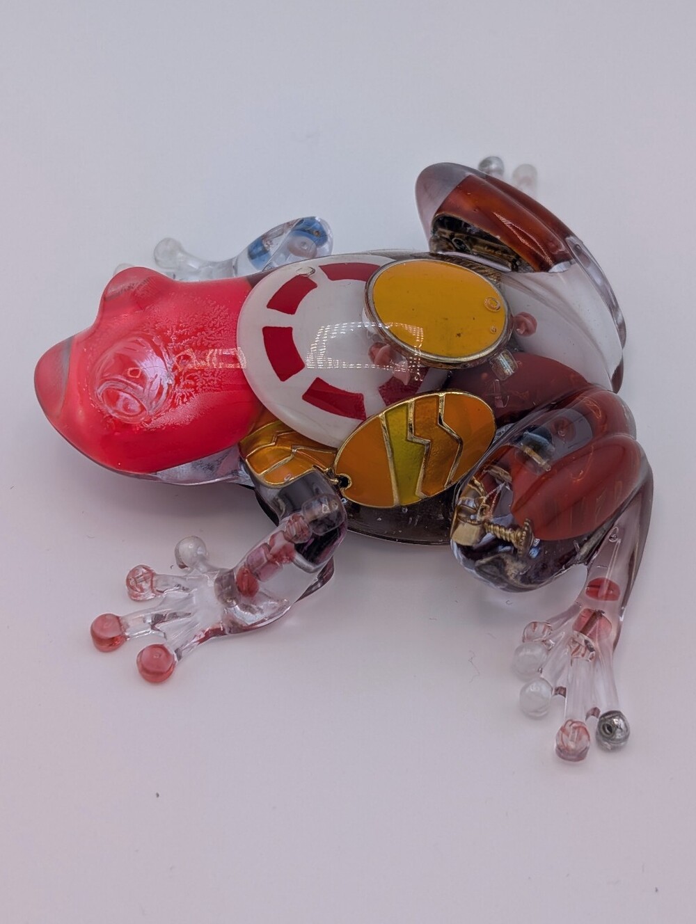 Handmade Jewelry Frog Vintage Upcycled Decor Gift